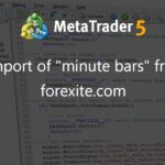 Import of "minute bars" from forexite.com - script for MetaTrader 4