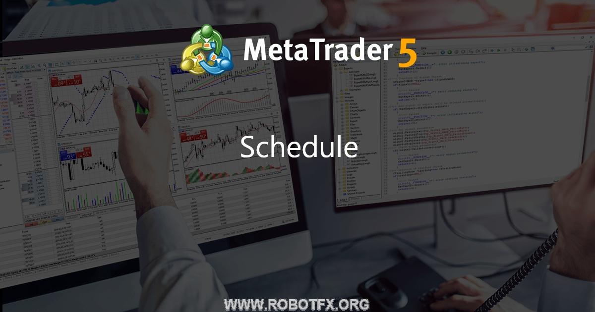 Schedule - library for MetaTrader 4