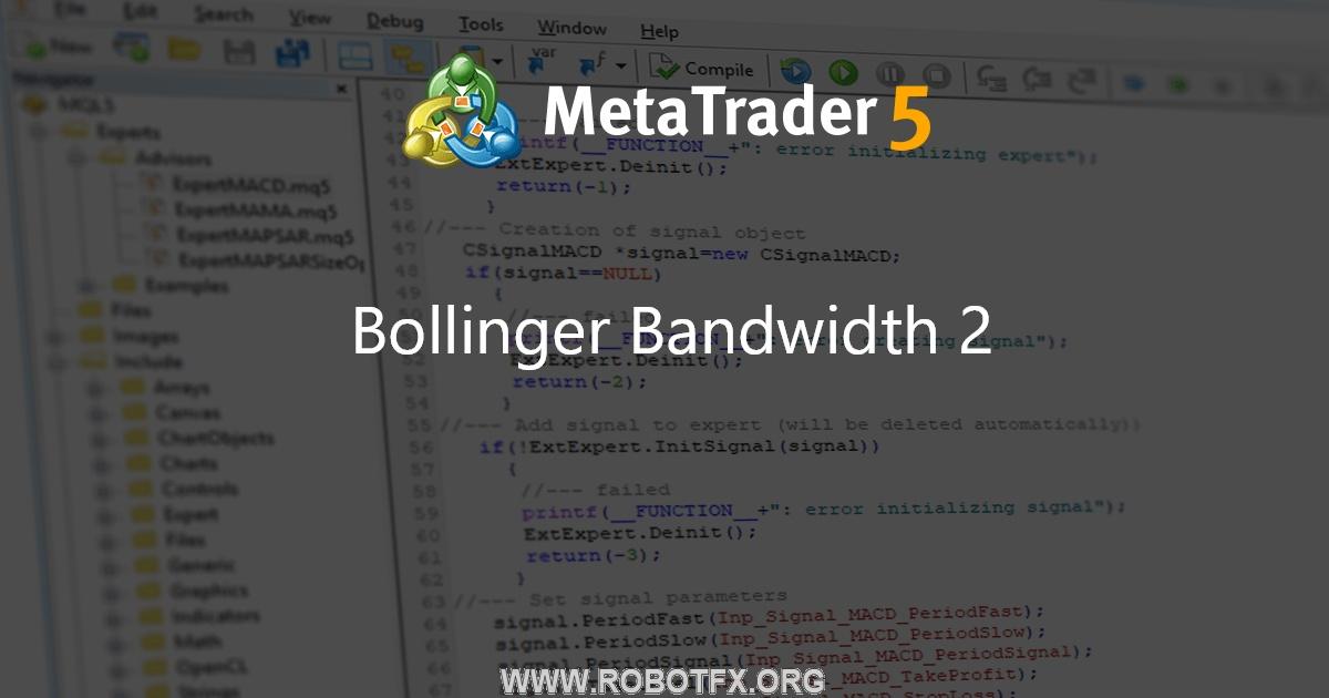 Bollinger Bandwidth 2 - indicator for MetaTrader 4