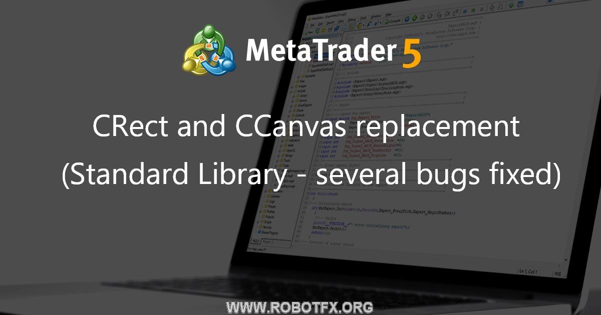 CRect and CCanvas replacement (Standard Library - several bugs fixed) - library for MetaTrader 5