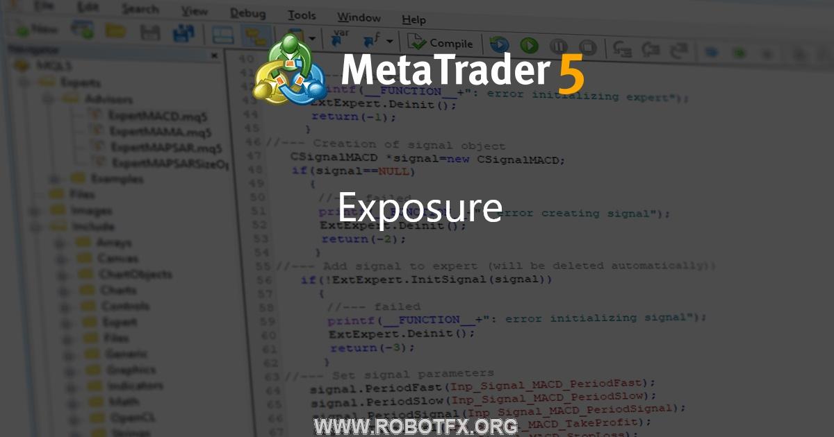 Exposure - script for MetaTrader 5