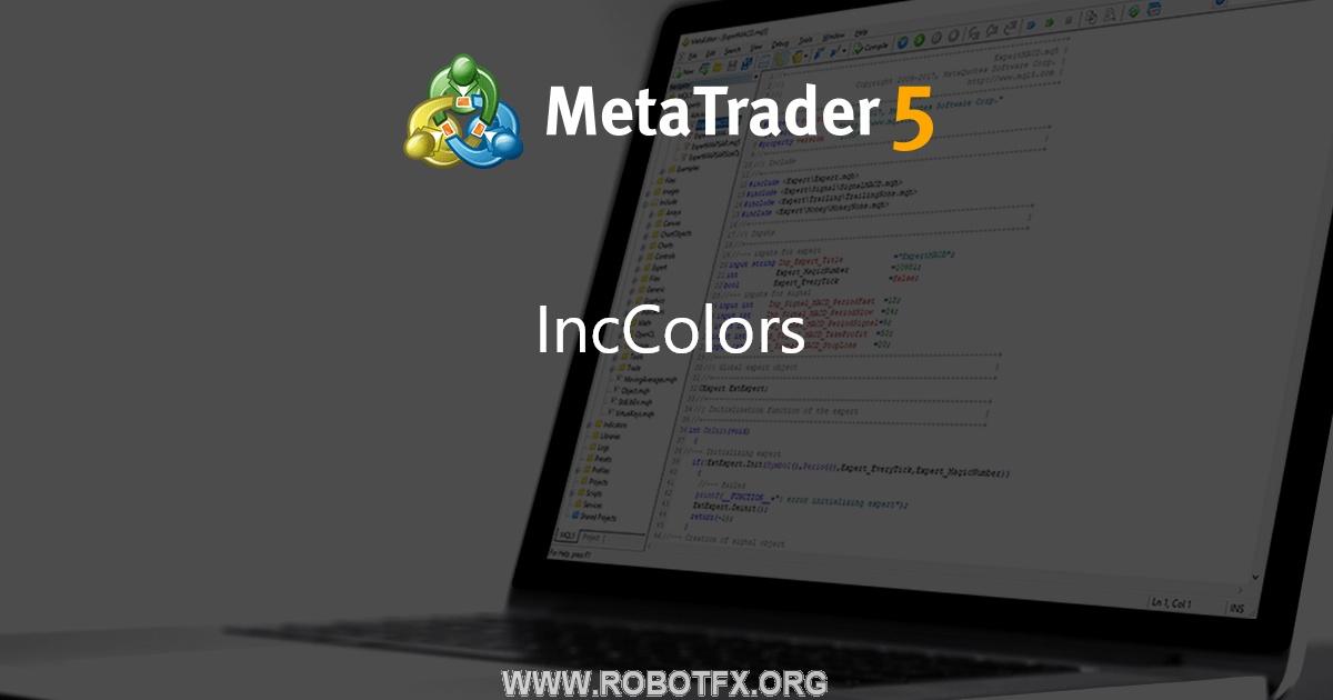 IncColors - library for MetaTrader 5