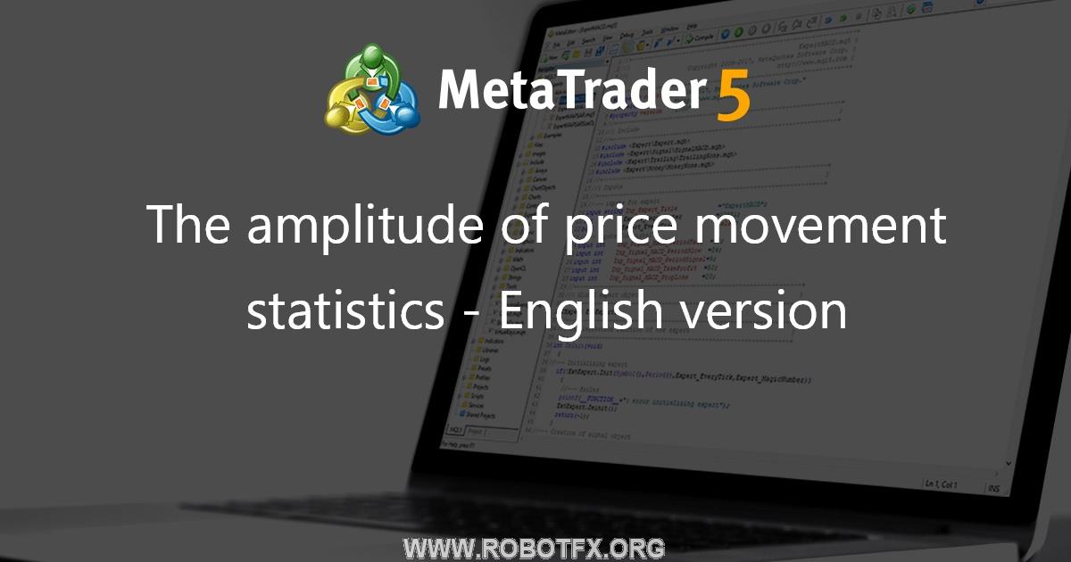 The amplitude of price movement statistics - English version - script for MetaTrader 4