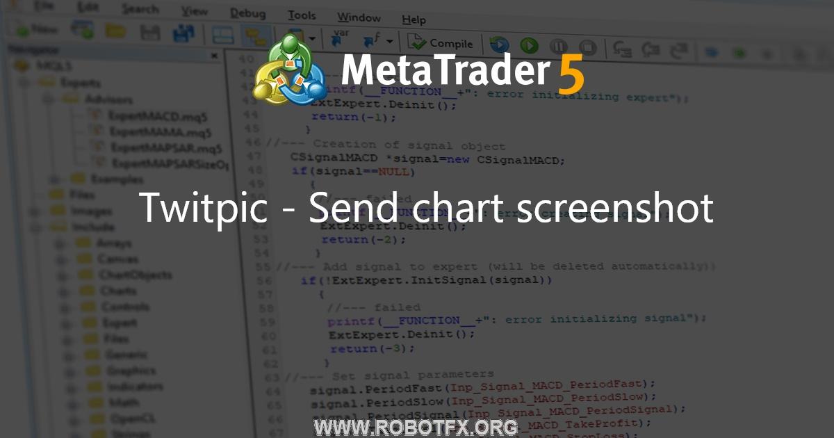 Twitpic - Send chart screenshot - script for MetaTrader 4